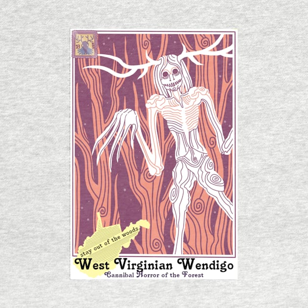 Wendigo Postcard Image by Ballyraven